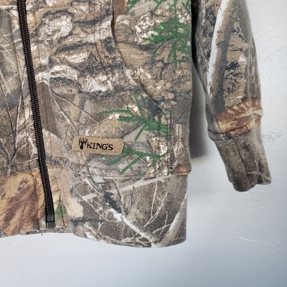 King's Camo Toddler Boy 2T Real Tree Camo Jacket Hooded Full Zip - Picture 4 of 5